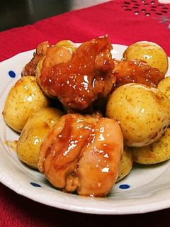 小粒新じゃがと鶏肉の照り煮☆-レシピのメイン写真