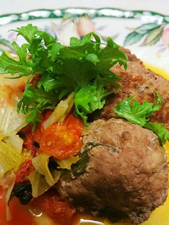 野菜たっぷり!スープハンバーグ-レシピのメイン写真