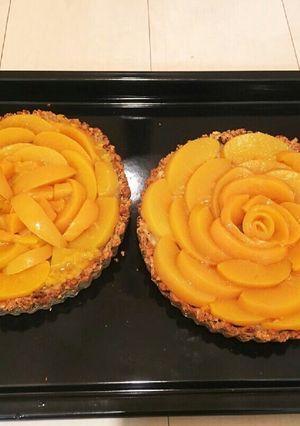 乾パンで作る！簡単桃タルト-レシピのメイン写真