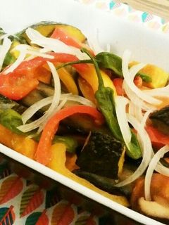 生姜香る♡野菜モリモリ揚げびたし♪-レシピのメイン写真
