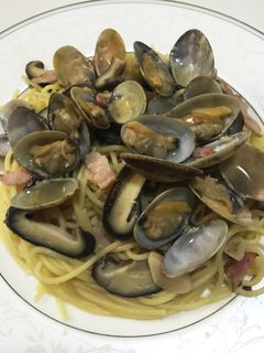 【簡単】あさりとベーコンのボンゴレパスタ-レシピのメイン写真