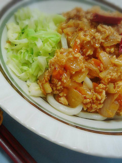 トムヤムクン風味のジャージャーうどん☆-レシピのメイン写真