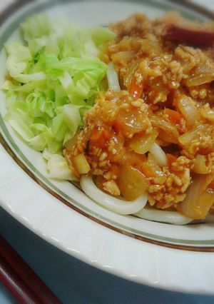 トムヤムクン風味のジャージャーうどん☆-レシピのメイン写真