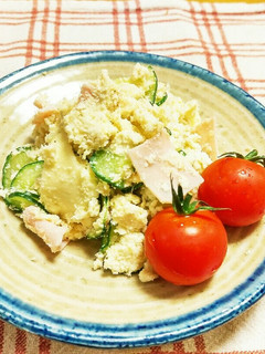 ♪簡単おからサラダ♪ハム、チーズ入り-レシピのメイン写真
