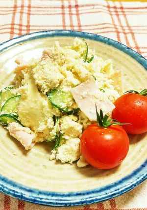 ♪簡単おからサラダ♪ハム、チーズ入り-レシピのメイン写真