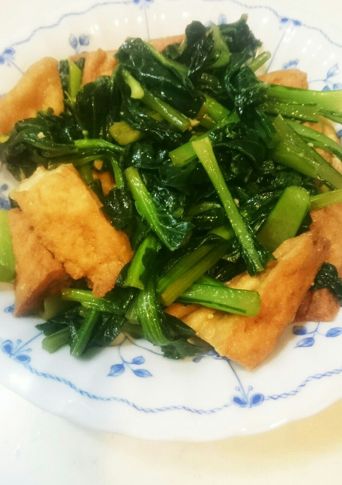 厚揚げと小松菜の甘辛炒め-レシピのメイン写真