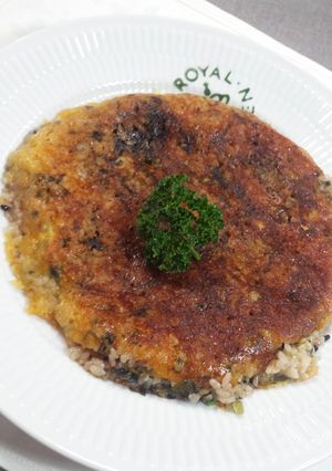 チーズ・野沢菜のガーリック焼ライス-レシピのメイン写真