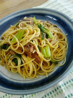 さばのみそ煮缶でチャチャッと和風パスタ♪-レシピのメイン写真