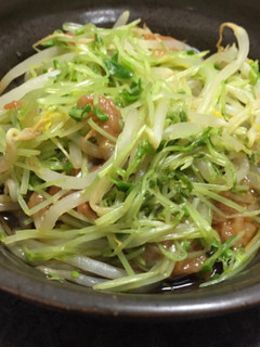 レンチン2分!豆苗ともやしの梅干しポン酢-レシピのメイン写真