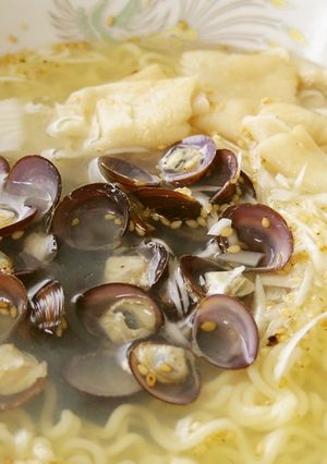 即席袋めんで作る"本場風"しじみラーメン-レシピのメイン写真