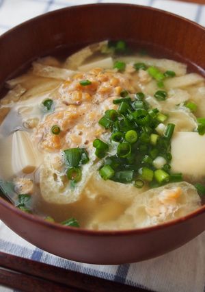 納豆の味噌汁・簡単・ヘルシー-レシピのメイン写真