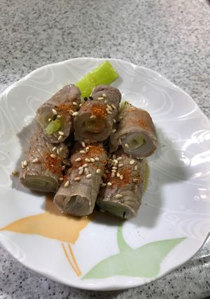 レンジで☆葱の豚肉巻き-レシピのメイン写真