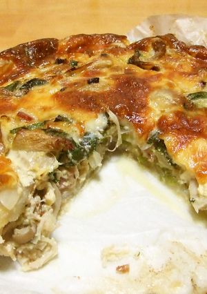 キノコたくさんキッシュ!満腹満足の味!-レシピのメイン写真
