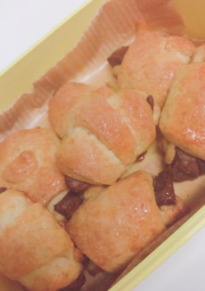 チョコクロワッサン-レシピのメイン写真