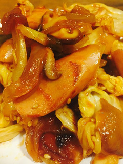 魚ニソと野菜のピリ辛ケチャップ炒め-レシピのメイン写真