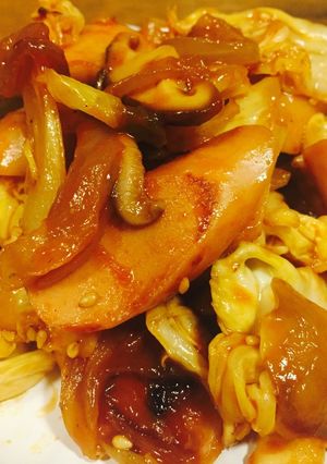 魚ニソと野菜のピリ辛ケチャップ炒め-レシピのメイン写真