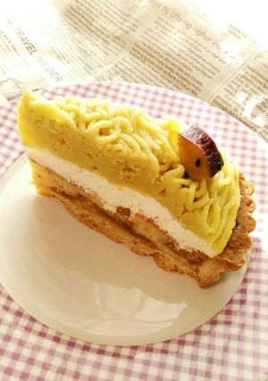 キャラメル林檎のさつまいモンブランタルト-レシピのメイン写真