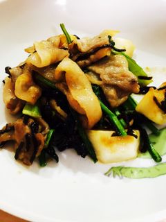 かぶと豚バラ肉の塩昆布炒め-レシピのメイン写真