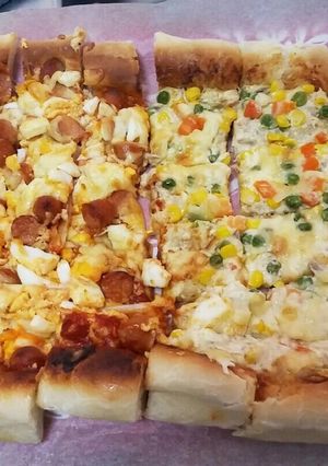 集まりに☺スクウエア♦ピザ☺ランチ-レシピのメイン写真