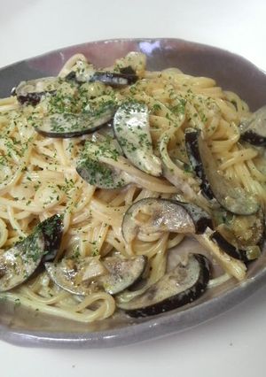 エスニック☆カレー風味のナス挽きパスタ-レシピのメイン写真