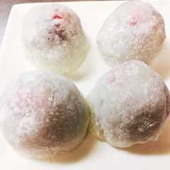 รูปของ 切り餅で♡10分いちご大福♡♡