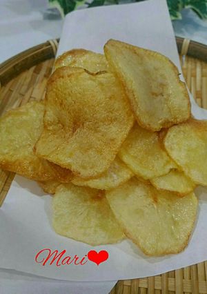 抱えて食べたい！手作り☆ポテトチップス-レシピのメイン写真