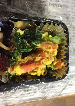 人参ピーマン小松菜！(裏漉し)コーン和え-レシピのメイン写真