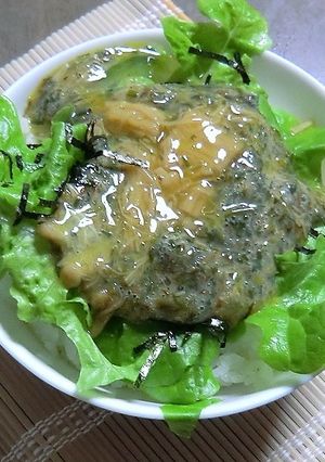 ギバサ入り、のりなめったまどんぶり-レシピのメイン写真