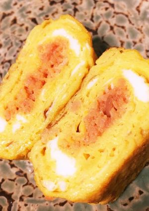 鮭フレーク入り卵焼き(甘め)-レシピのメイン写真