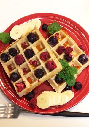 蕎麦粉のグルテンフリーワッフル-レシピのメイン写真
