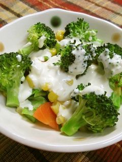 給食☆クリームブロッコリーサラダ-レシピのメイン写真