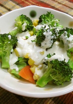 給食☆クリームブロッコリーサラダ-レシピのメイン写真