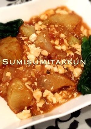揚げ大根のくずし豆腐あんかけ♪-レシピのメイン写真