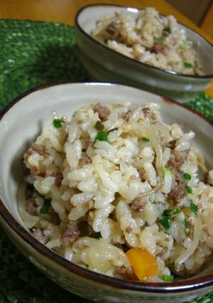 炊き込みご飯～韓国風（？）焼肉味～-レシピのメイン写真