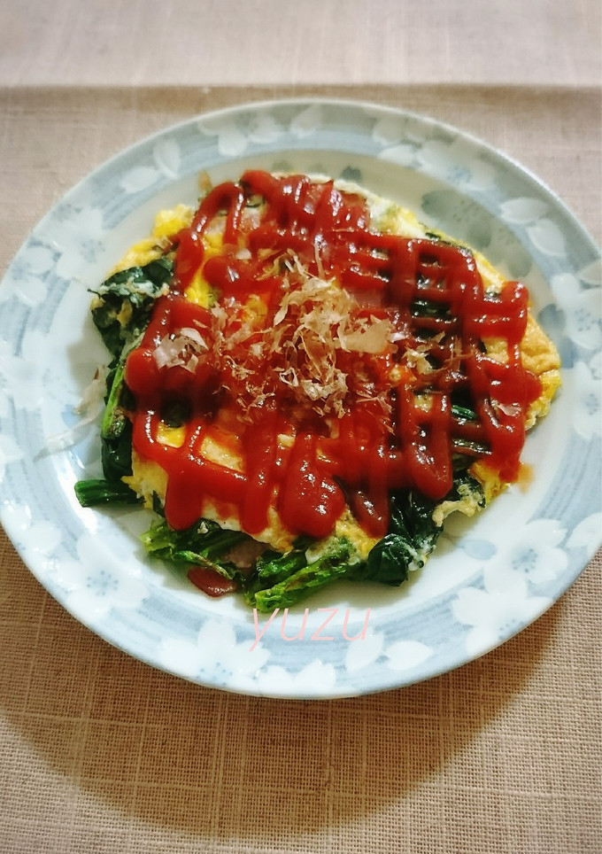 朝食に！ほうれん草とベーコンの卵とじ-レシピのメイン写真