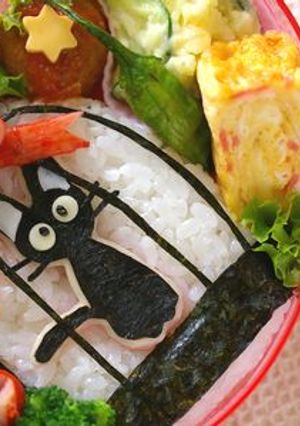 籠に入ったジジ弁当（キャラ弁）-レシピのメイン写真