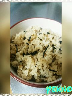 *ひじきとしじみの炊き込みご飯*-レシピのメイン写真