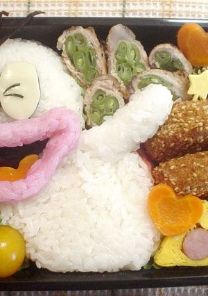 オバケのＱ太郎のお弁当(キャラ弁)-レシピのメイン写真