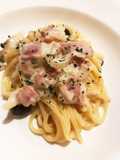 フライパン１つでクリームパスタ