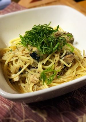 簡単＊鯖缶とえのきのレンチンパスタ-レシピのメイン写真
