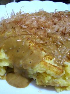 簡単ふわとろっオムレツお好み焼き風♪♪-レシピのメイン写真