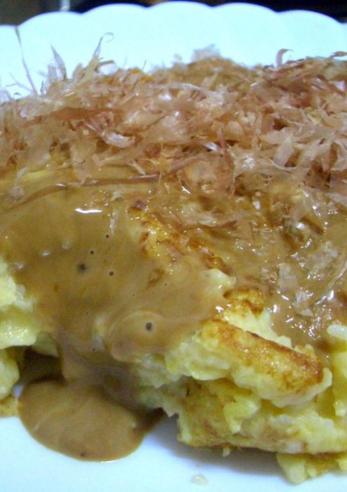 簡単ふわとろっオムレツお好み焼き風♪♪-レシピのメイン写真