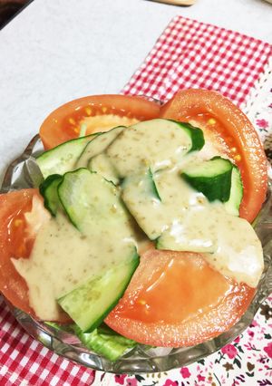 簡単美味しい水菜とレタスとトマトのサラダ-レシピのメイン写真
