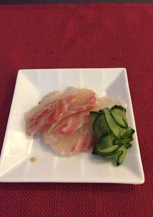 旨い!酒の肴に!鯛の昆布締め-レシピのメイン写真