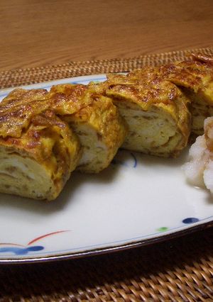 えのき茶漬けたっぷり入った卵焼き-レシピのメイン写真