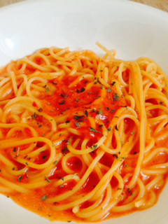 もっと簡単!粉末スープde☆トマトパスタ-レシピのメイン写真