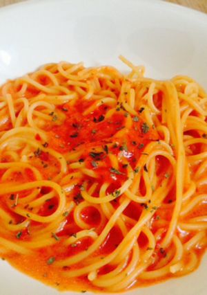 もっと簡単！粉末スープde☆トマトパスタ-レシピのメイン写真