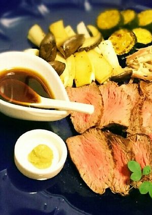 ローストビーフ☆わさびとみょうが添え-レシピのメイン写真