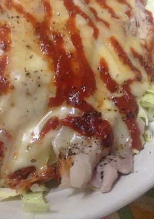 キャベツの豚チーズのせ-レシピのメイン写真