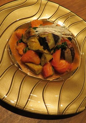 茄子とトマトのにんにく醤油炒め-レシピのメイン写真